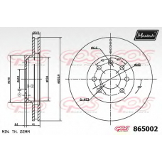 865002.6060 MAXTECH Тормозной диск