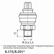 8.175.14 BEHR Термовыключатель, вентилятор радиатора
