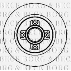 BBD5842S BORG & BECK Тормозной диск