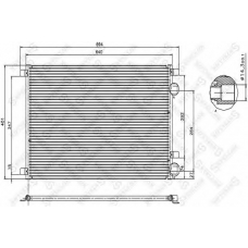 10-45034-SX STELLOX Конденсатор, кондиционер