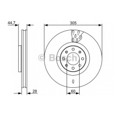 0 986 479 531 BOSCH Тормозной диск