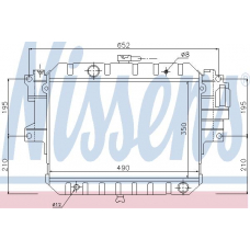 61733 NISSENS Радиатор, охлаждение двигателя