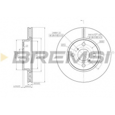 DBB587V BREMSI Тормозной диск