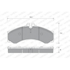 151-1768 WEEN Комплект тормозных колодок, дисковый тормоз