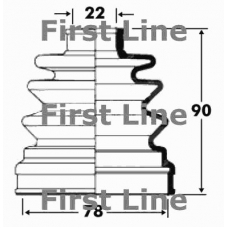 FCB2809 FIRST LINE Пыльник, приводной вал