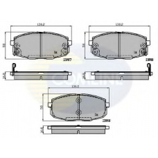 CBP31798 COMLINE Комплект тормозных колодок, дисковый тормоз