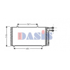 162170N AKS DASIS Конденсатор, кондиционер