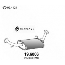 19.6006 ASSO Средний глушитель выхлопных газов
