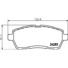 8DB 355 013-211 HELLA Комплект тормозных колодок, дисковый тормоз