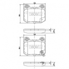 J3611049 NIPPARTS Комплект тормозных колодок, дисковый тормоз