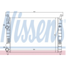 61683 NISSENS Радиатор, охлаждение двигателя