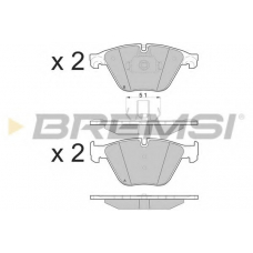 BP3500 BREMSI Комплект тормозных колодок, дисковый тормоз
