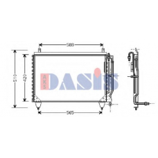 122001N AKS DASIS Конденсатор, кондиционер