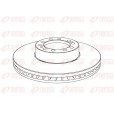 NCA1075.20 REMSA Тормозной диск