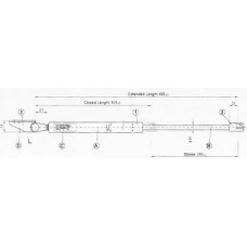 45 16 95-91 JOHNS Газовая пружина, крышка багажник