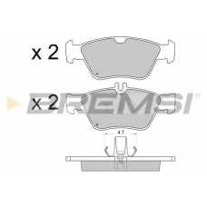 BP2694 BREMSI Комплект тормозных колодок, дисковый тормоз