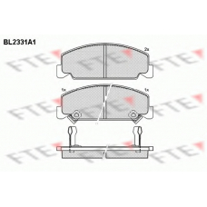 BL2331A1 FTE Комплект тормозных колодок, дисковый тормоз