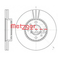6110406 METZGER Тормозной диск