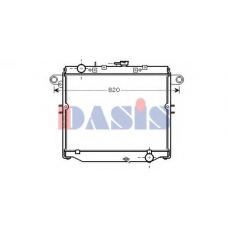 210178N AKS DASIS Радиатор, охлаждение двигателя