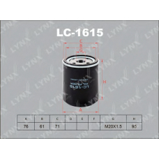 LC1615 LYNX Фильтр масляный