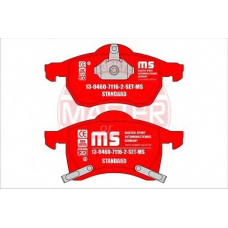 13046071162-SET-MS MASTER-SPORT Комплект тормозных колодок, дисковый тормоз