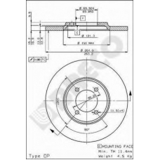 BS 7385 BRECO Тормозной диск