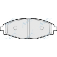 PAD1038 APEC Комплект тормозных колодок, дисковый тормоз