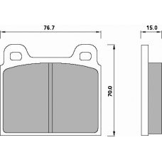 463284 ROULUNDS Disc-brake pad, front