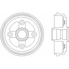 61262 PAGID Тормозной барабан