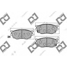 BP1415 DJ PARTS Комплект тормозных колодок, дисковый тормоз