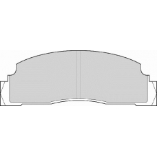 FD688A NECTO Комплект тормозных колодок, дисковый тормоз