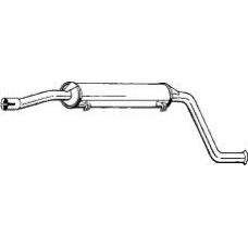 279-991 BOSAL Средний глушитель выхлопных газов
