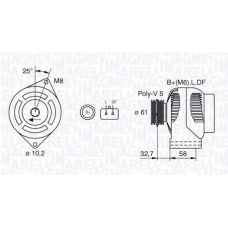 063377436010 MAGNETI MARELLI Генератор