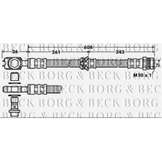 BBH7389 BORG & BECK Тормозной шланг