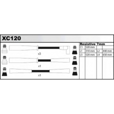 XC120 QUINTON HAZELL Комплект проводов зажигания