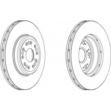 DDF1133-1 FERODO Тормозной диск