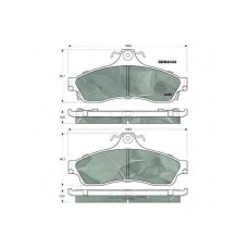 GDB4043 TRW Комплект тормозных колодок, дисковый тормоз
