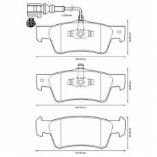 573303B BENDIX Комплект тормозных колодок, дисковый тормоз