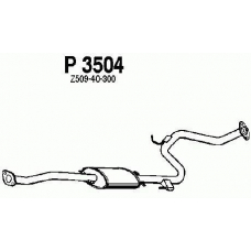 P3504 FENNO Средний глушитель выхлопных газов