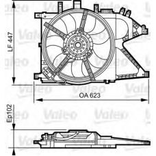 696383 VALEO Вентилятор, охлаждение двигателя