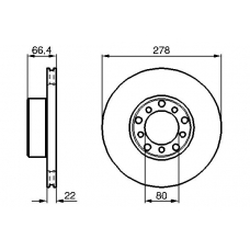 0 986 478 060 BOSCH Тормозной диск