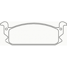 MDB1305 MINTEX Комплект тормозных колодок, дисковый тормоз