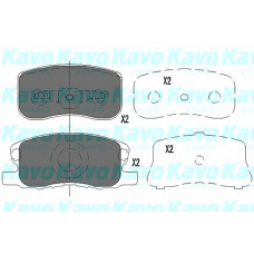 KBP-5534 KAVO PARTS Комплект тормозных колодок, дисковый тормоз