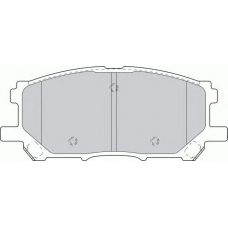 FDB1715 FERODO Комплект тормозных колодок, дисковый тормоз
