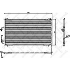 10-45216-SX STELLOX Конденсатор, кондиционер