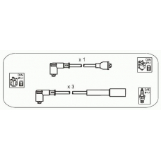 JP335 JANMOR Комплект проводов зажигания