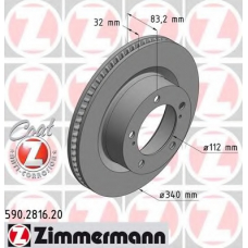 590.2816.20 ZIMMERMANN Тормозной диск