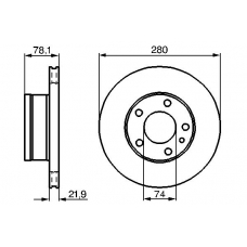 0 986 478 041 BOSCH Тормозной диск