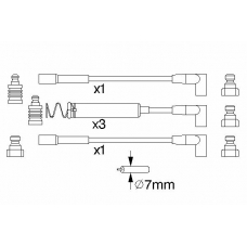 0 986 356 723 BOSCH Комплект проводов зажигания