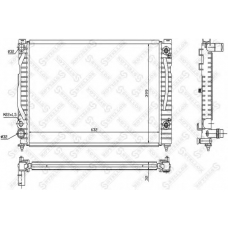 10-25544-SX STELLOX Радиатор, охлаждение двигателя